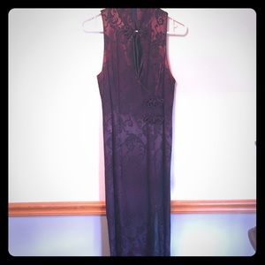 Chinese Style gown, Niki Original, velvet touch